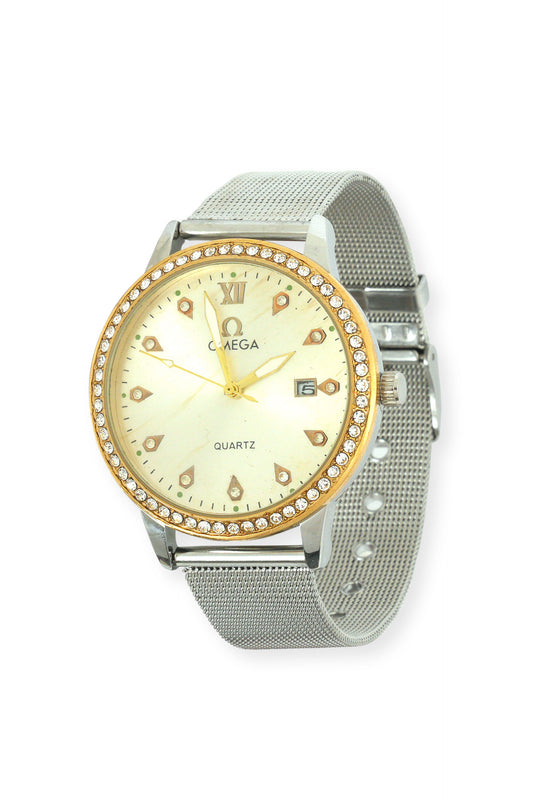 Elegant Steel Mesh Watch